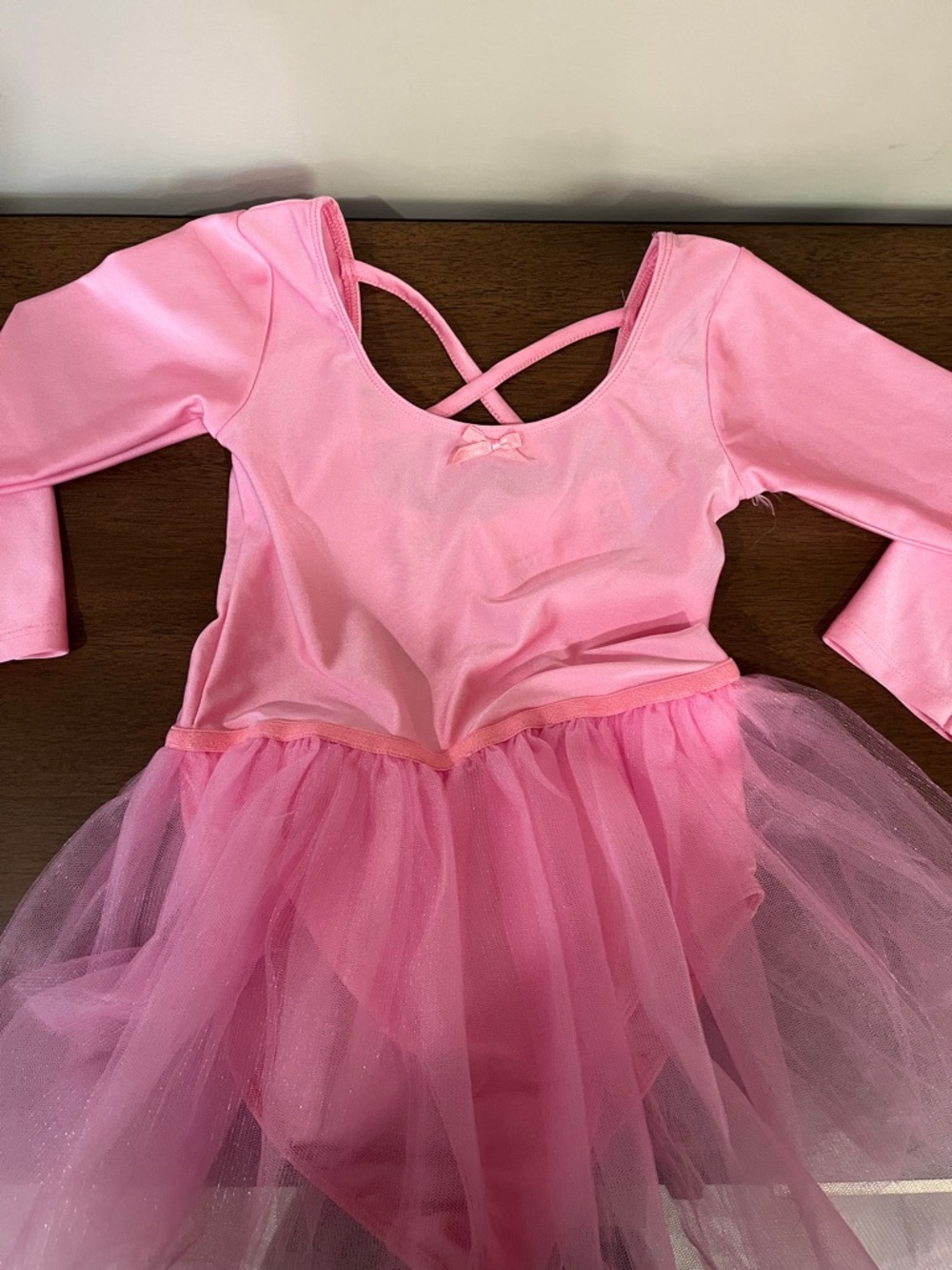 H&M Pink Ballet Tutu Leotard with Crisscross Straps